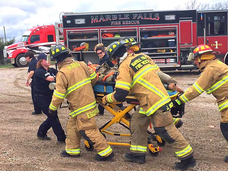 Marble Falls, Horseshoe Bay first responders simulate crash scenes for