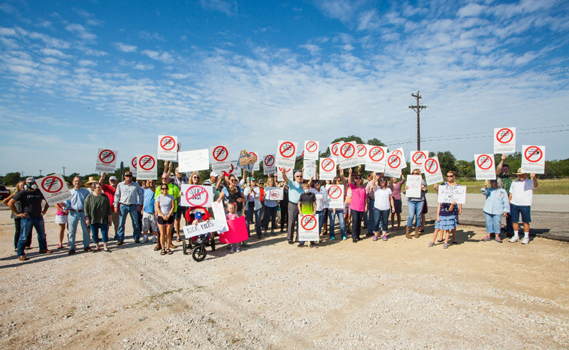 A proposed rock crusher and quarry operation south of the Texas 71 and U.S. 281 intersection drew protests from residents. A lawsuit filed by the city of Marble Falls, two property owners, and a residential development challenged the Texas Commission on Environmental Quality’s permitting process. A recent opinon by Texas Attorney General Ken Paxton was in favor of TCEQ, but the plaintiffs said they’ll keep pressing legal action. File photo