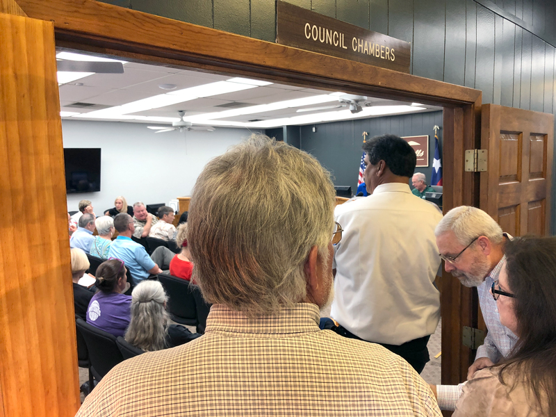 Packed house at Oct. 2 public hearings on Marble Falls zoning map and