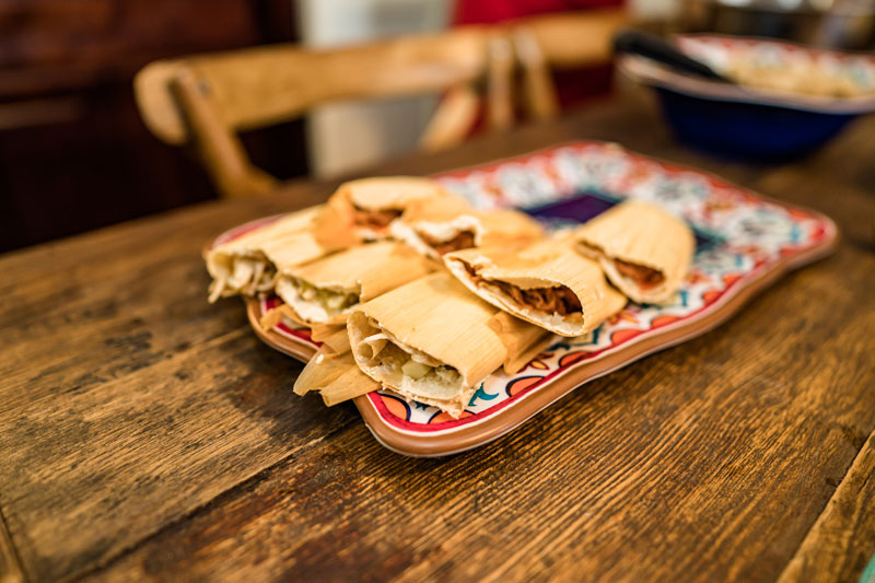 New Mexicostyle tamales deep in the heart of Texas