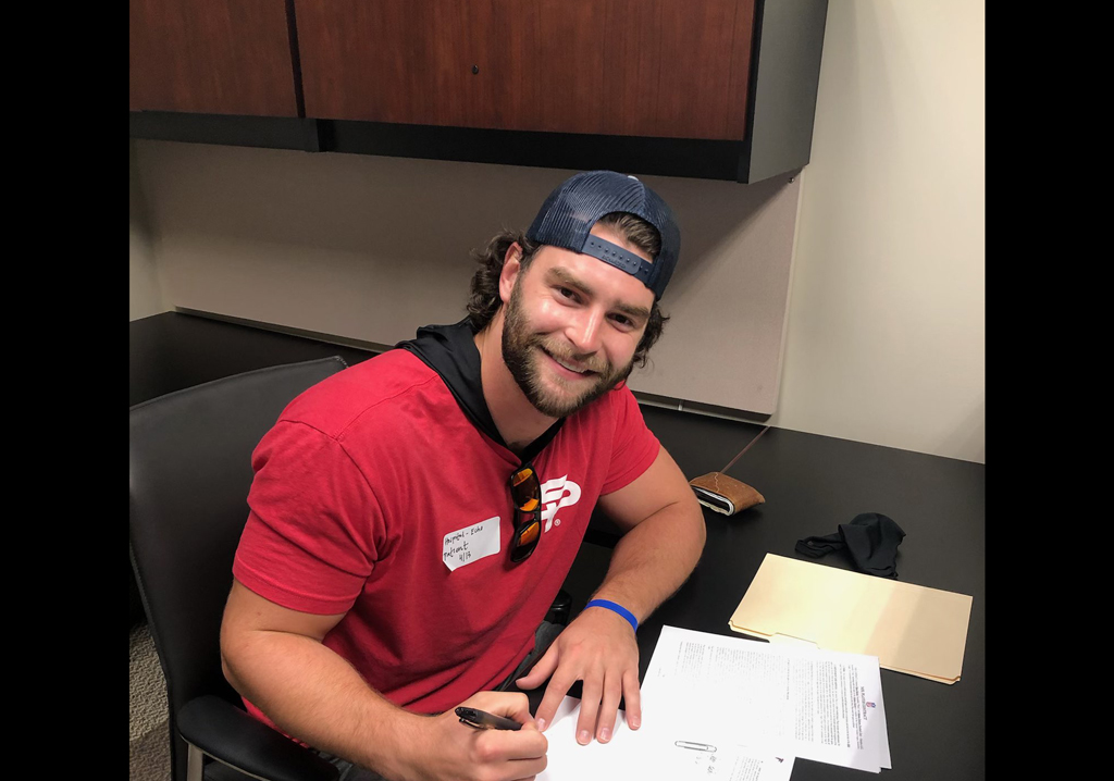 Ex-Mustang Ryan Becker now Atlanta Falcon 