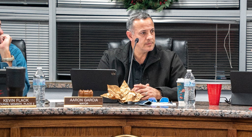 Granite Shoals Mayor Aaron Garcia