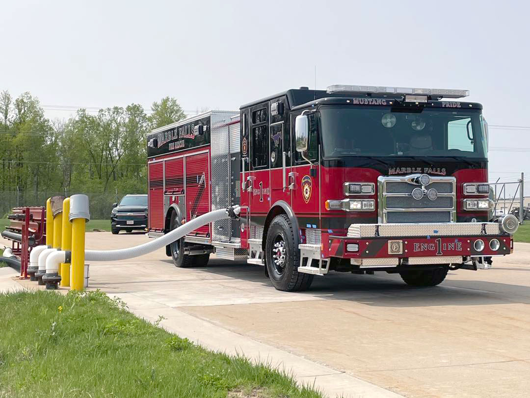 New Marble Falls fire engine on multi-state journey home - DailyTrib.com